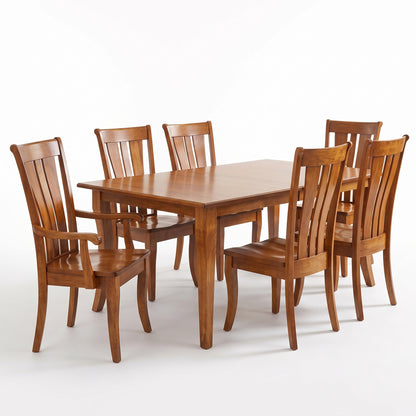 Hoosier Timbercraft Brighton 7-Piece Cherry Dining Set, Malaguania Stain