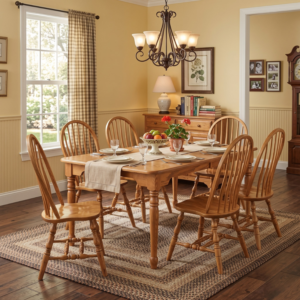 Hoosier Timbercraft Heritage Oak Dining Table