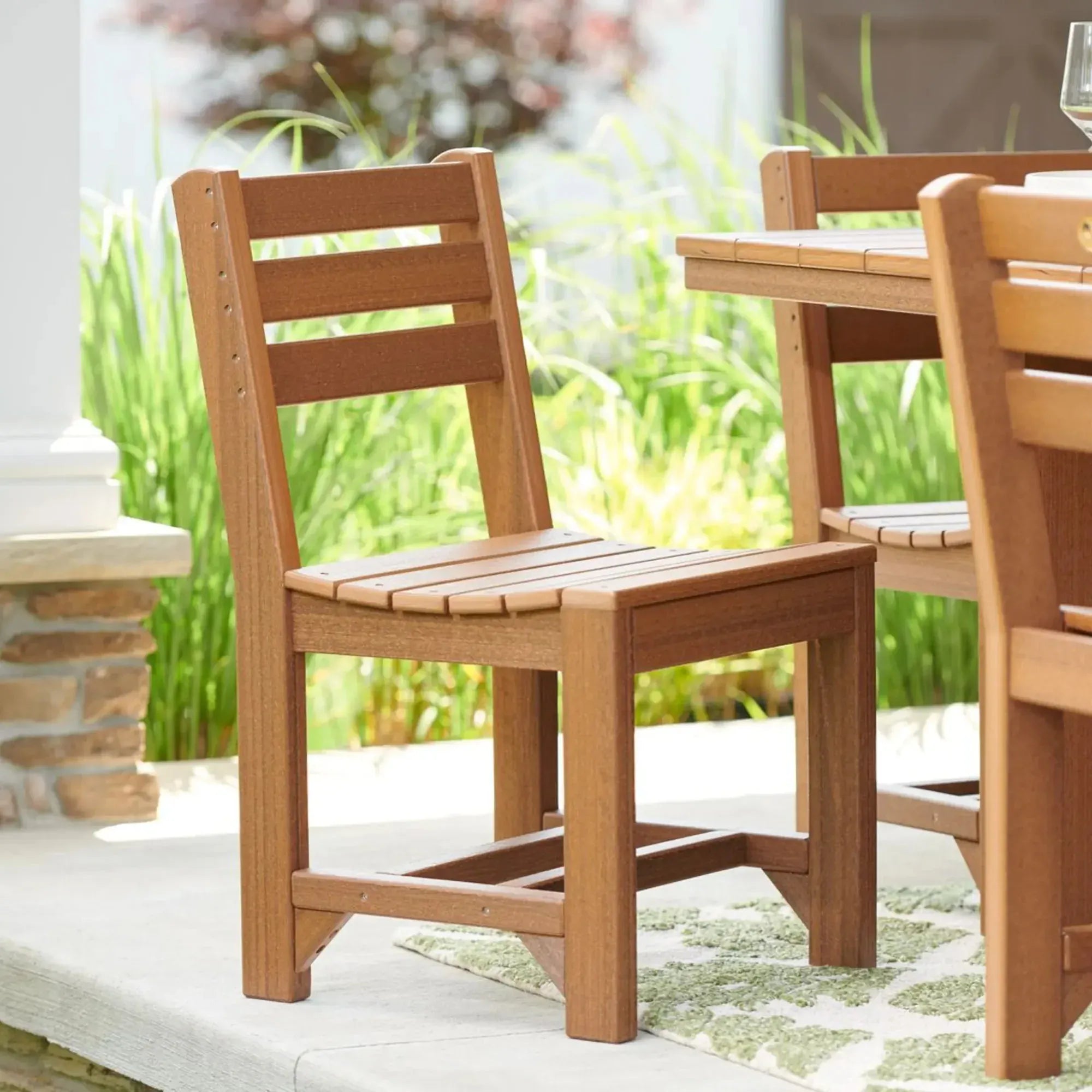 Island Side Chair in Antique Mahogany