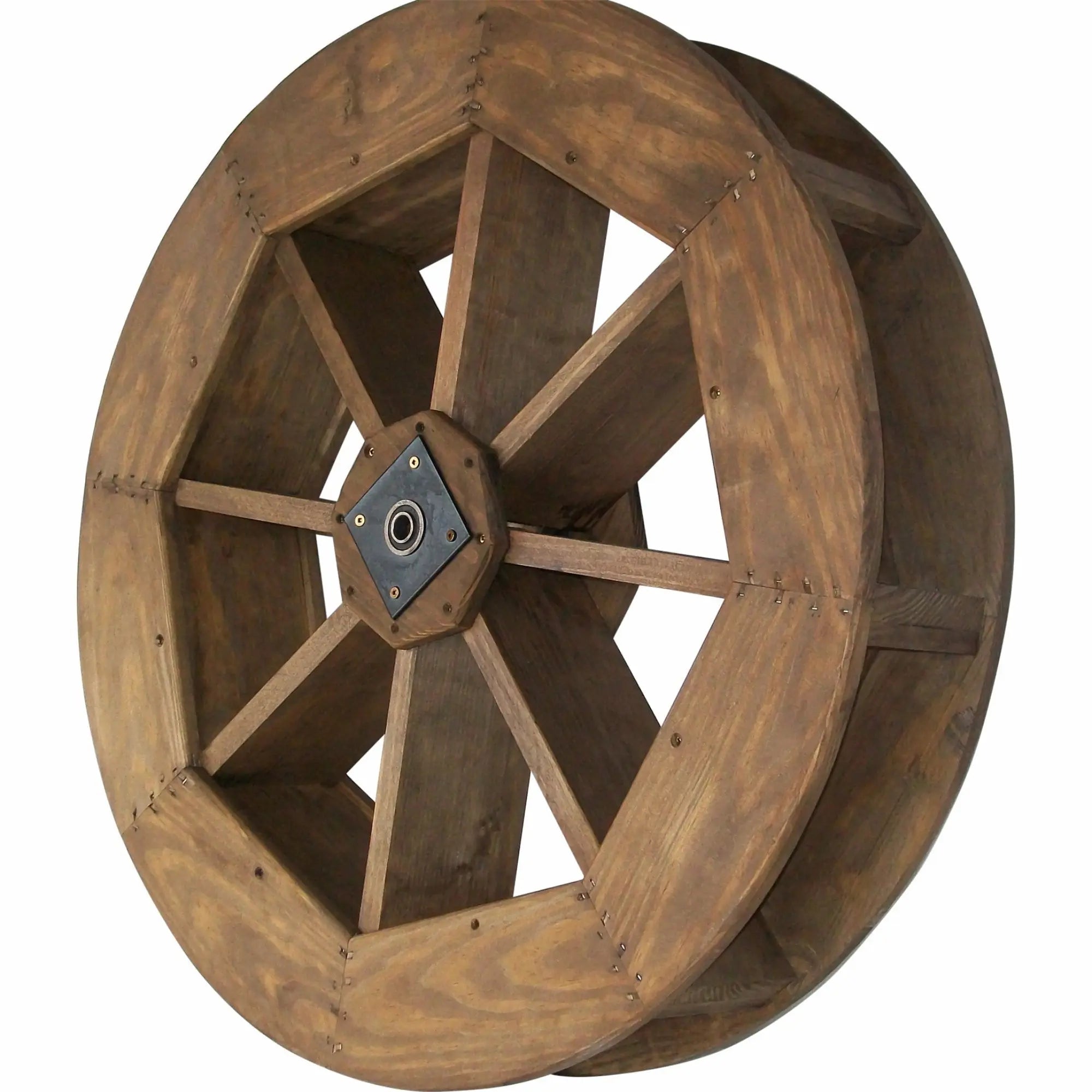 Heritage Lawncraft Amish Wood Outdoor Water Wheel