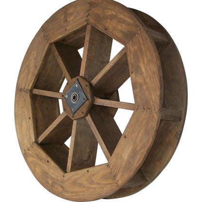 Heritage Lawncraft Amish Wood Outdoor Water Wheel