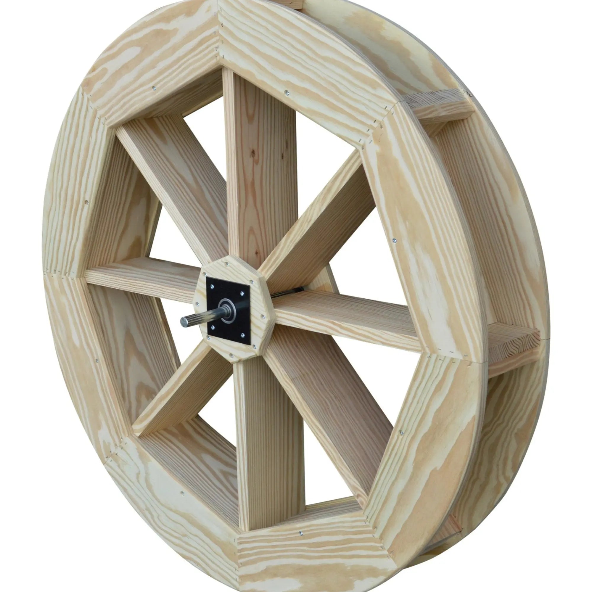 Heritage Lawncraft Amish Wood Outdoor Water Wheel