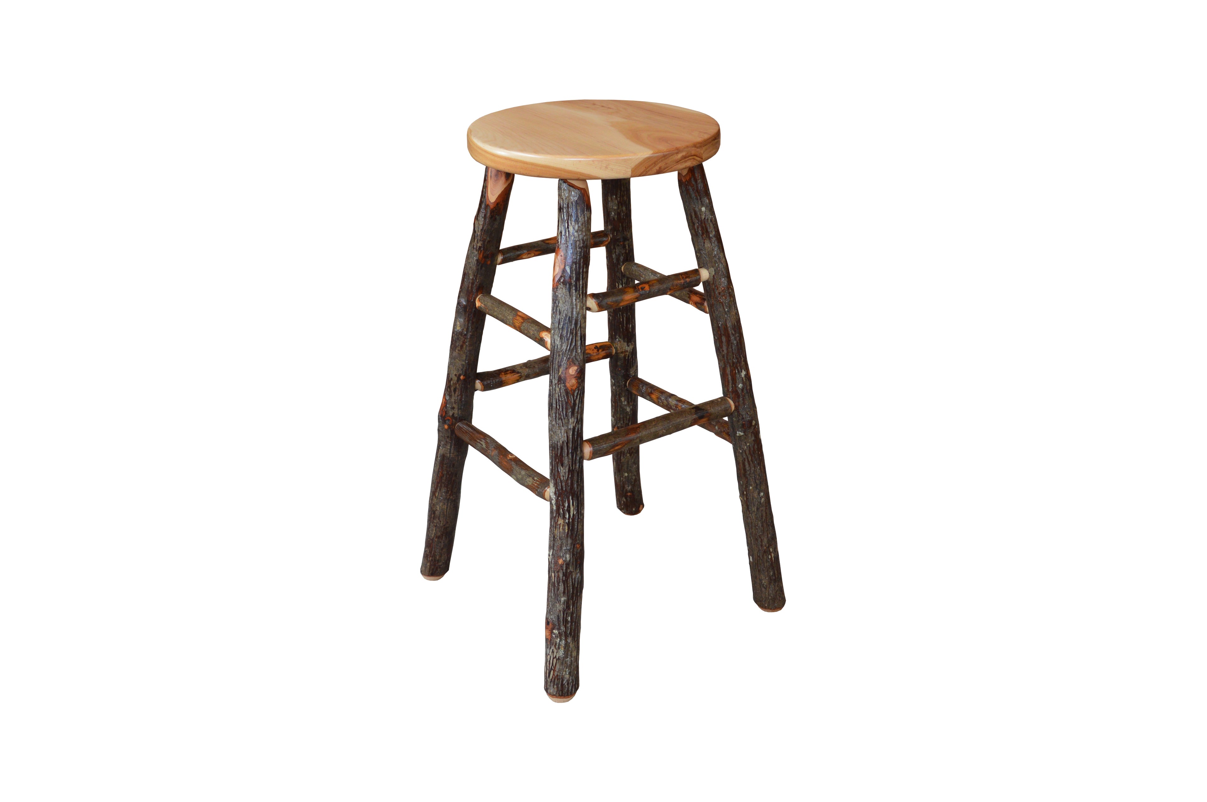 Keystone Amish Co. Hickory Rustic Bar Stool