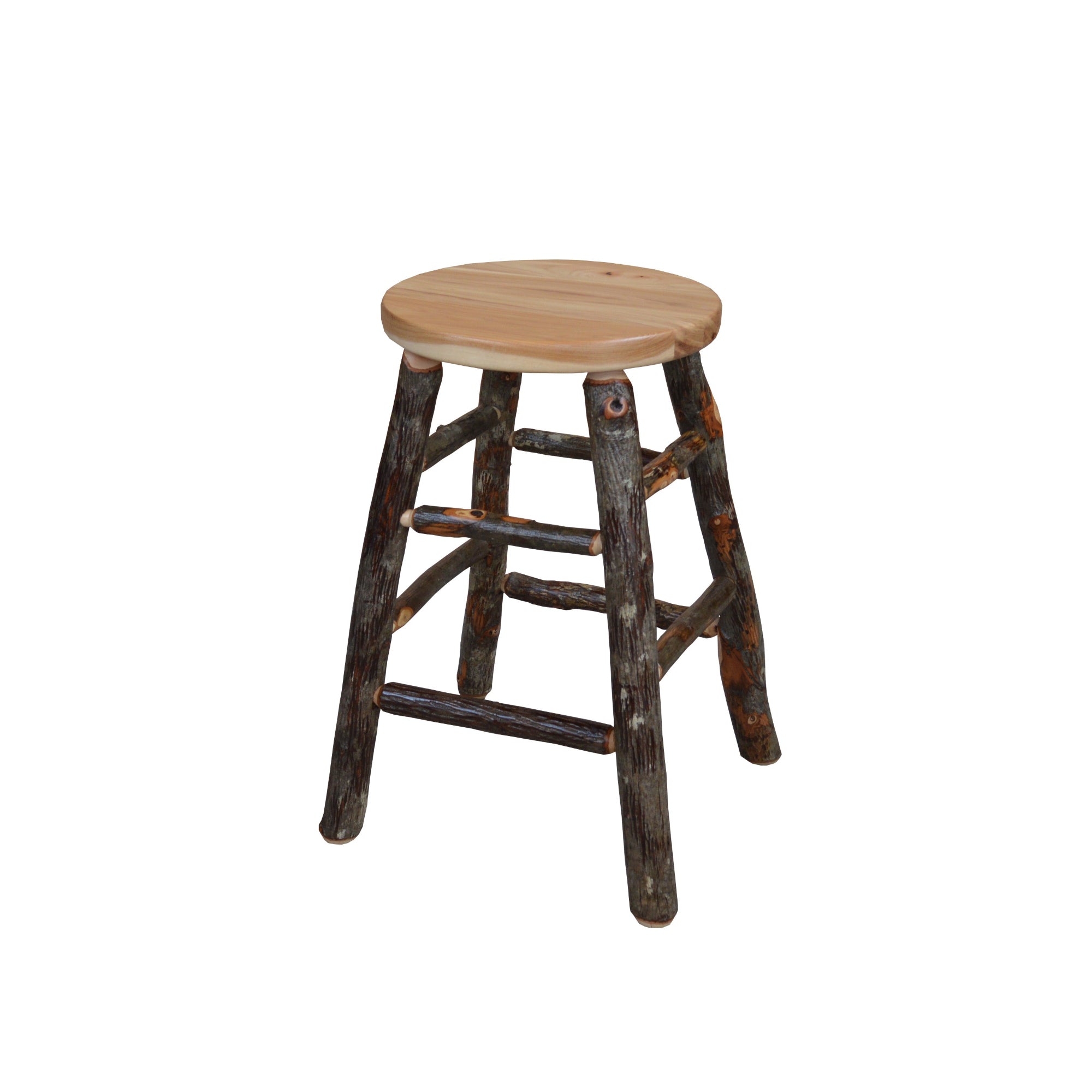 Keystone Amish Co. Rustic Hickory Counter Stool