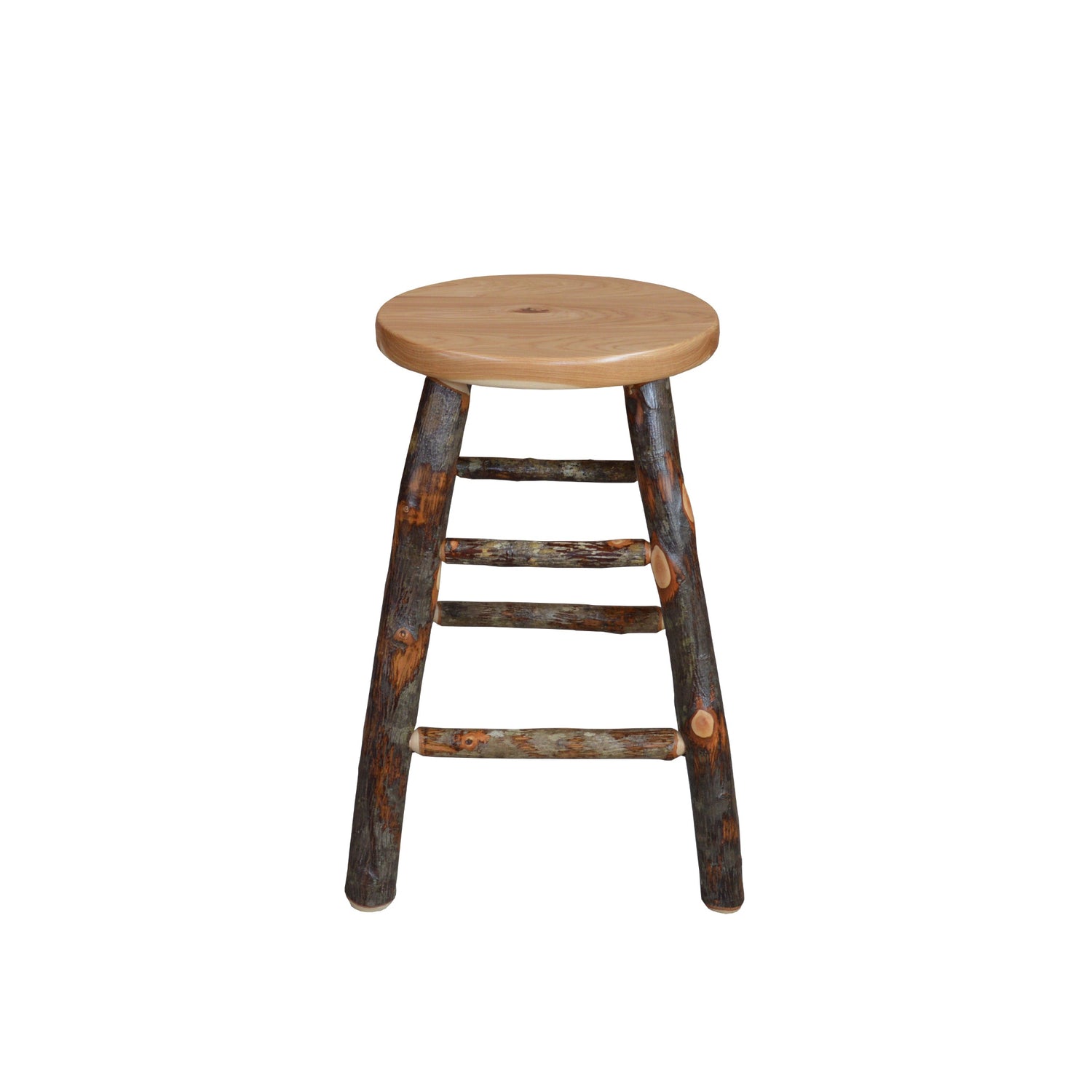 Keystone Amish Co. Rustic Hickory Counter Stool