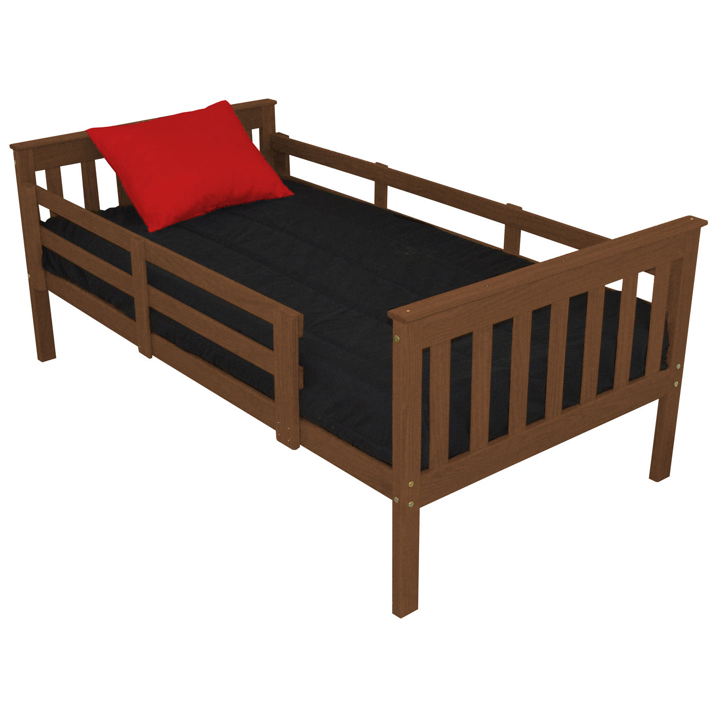 Versaloft Mission Amish Made Kids Bed Frame with Guardrails