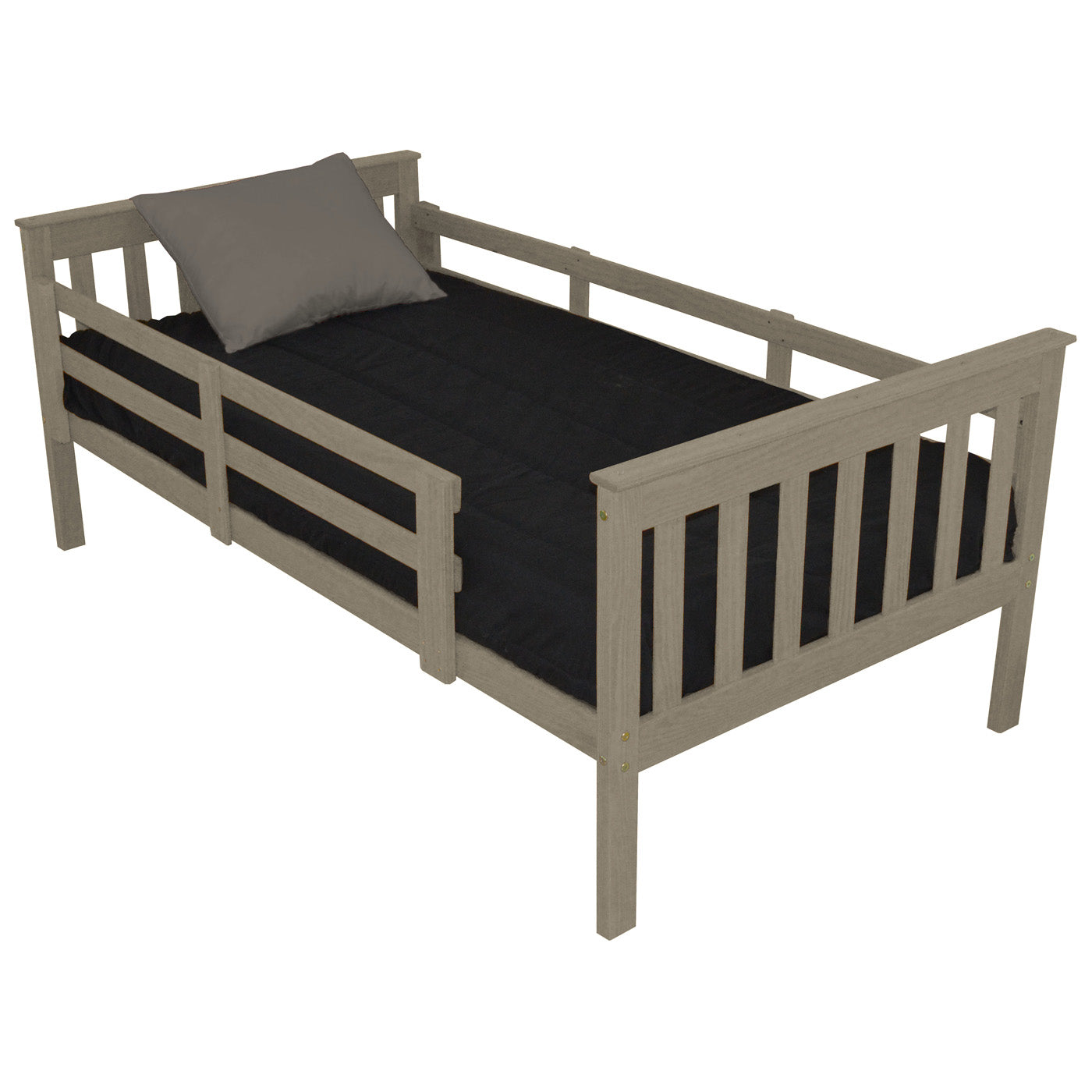 Versaloft Mission Amish Made Kids Bed Frame with Guardrails