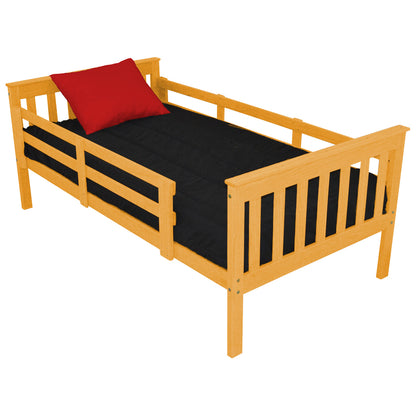 Versaloft Mission Amish Made Kids Bed Frame with Guardrails