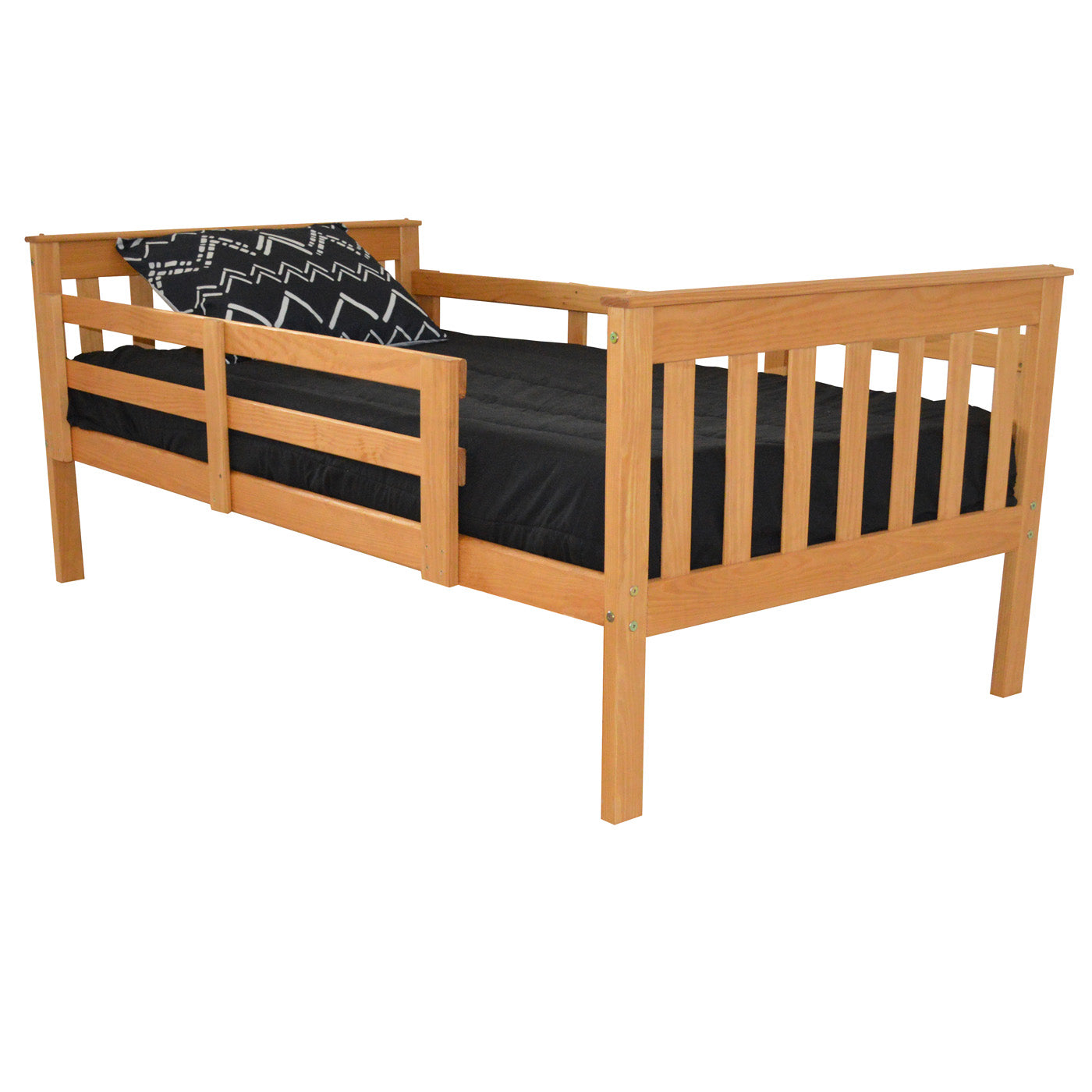 Versaloft Mission Amish Made Kids Bed Frame with Guardrails