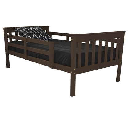 Versaloft Mission Amish Made Kids Bed Frame with Guardrails
