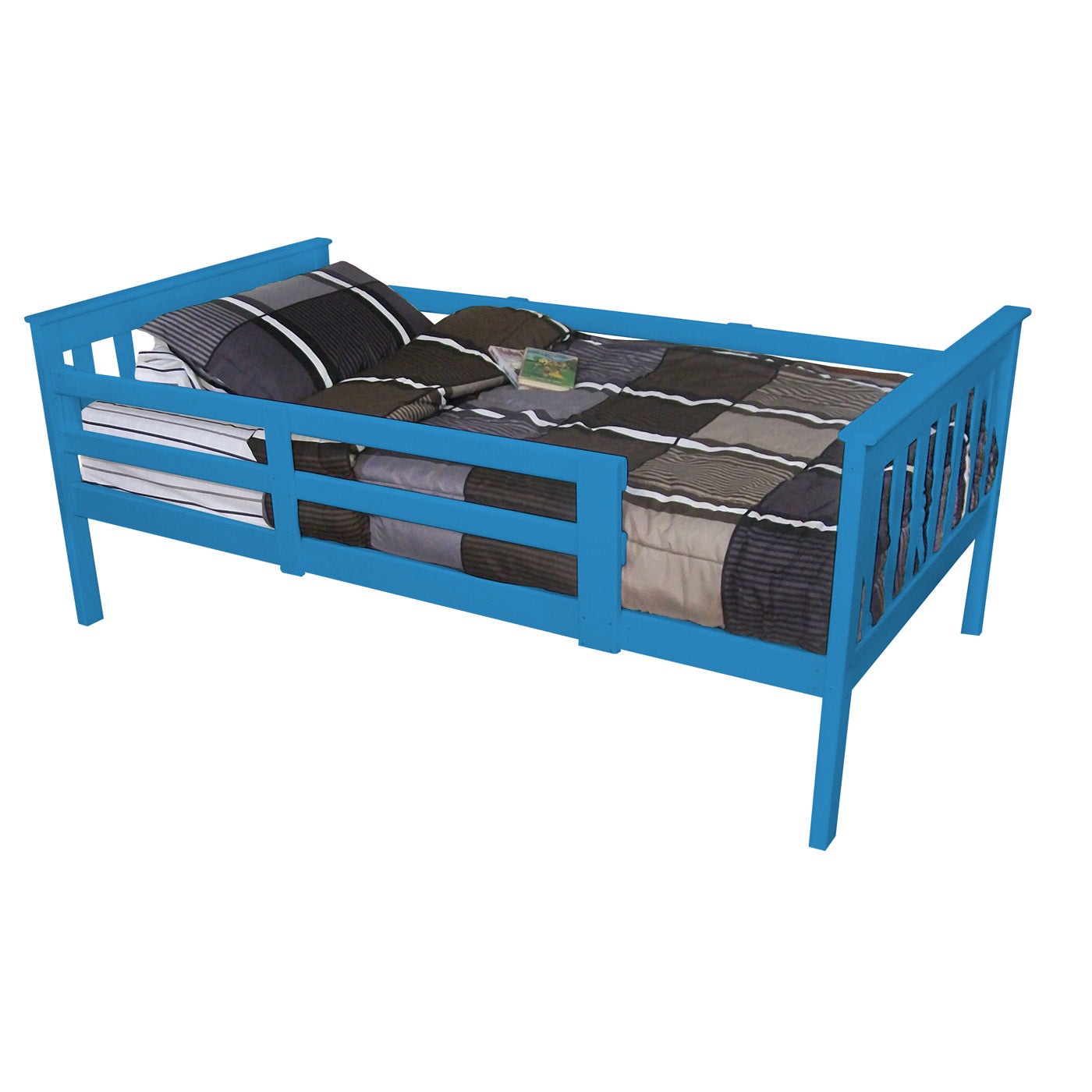 Versaloft Mission Amish Made Kids Bed Frame with Guardrails