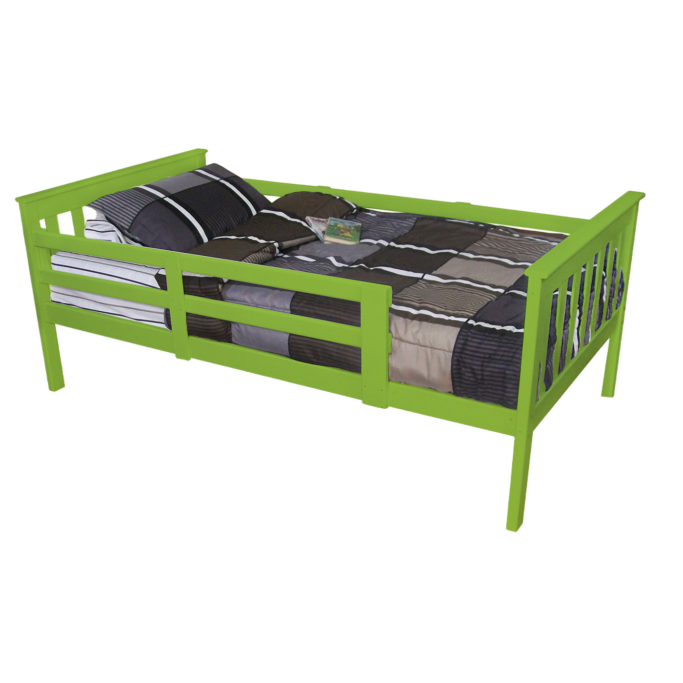 Versaloft Mission Amish Made Kids Bed Frame with Guardrails