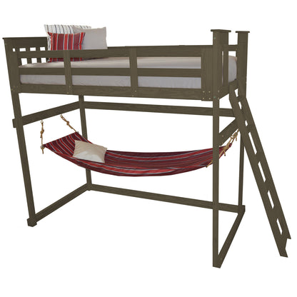 Versaloft Mission Amish Made Loft Bed Frame with End Ladder