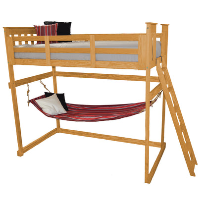 Versaloft Mission Amish Made Loft Bed Frame with End Ladder