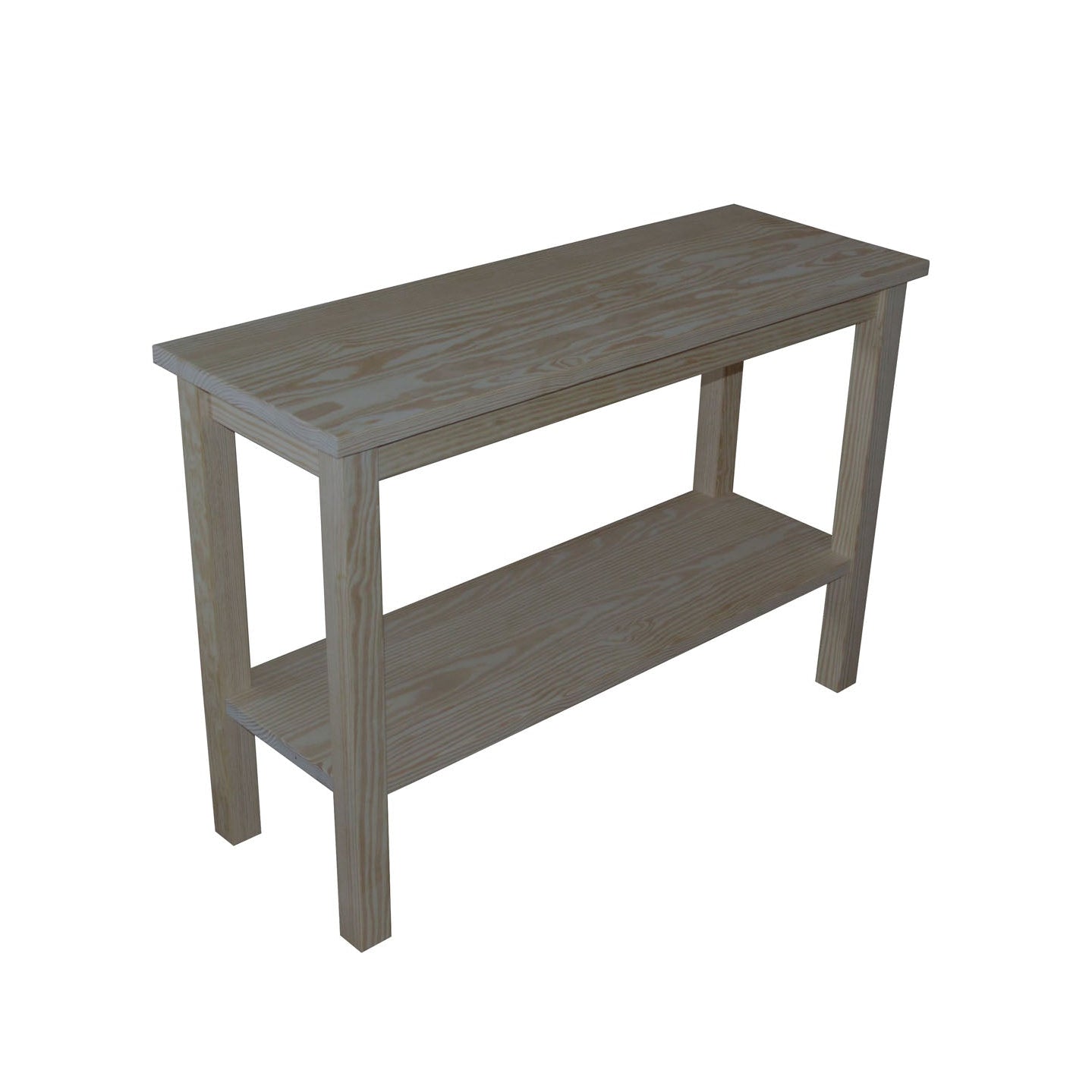 Versaloft Amish Made Wood Console Table with Shelf
