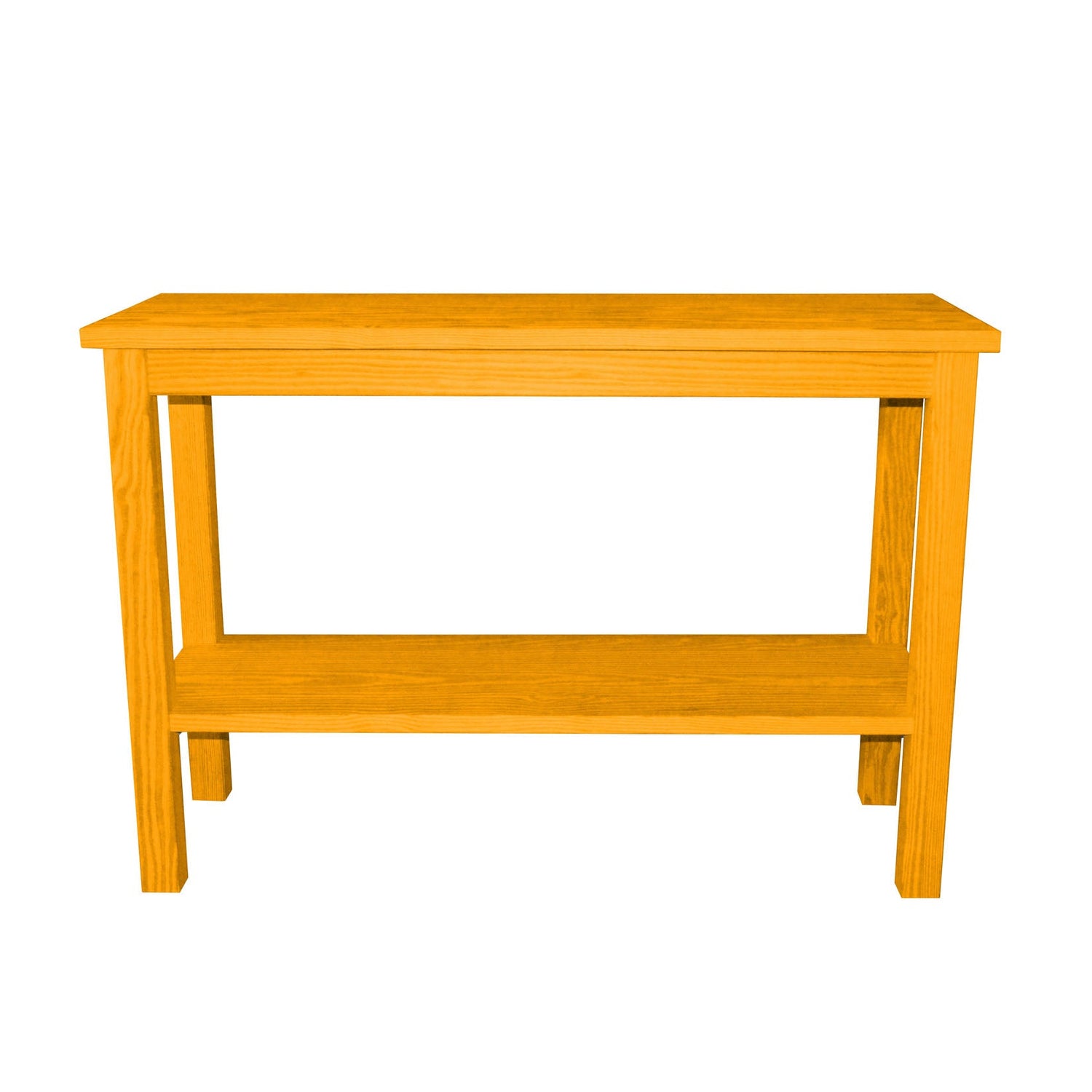 Versaloft Amish Made Wood Console Table with Shelf