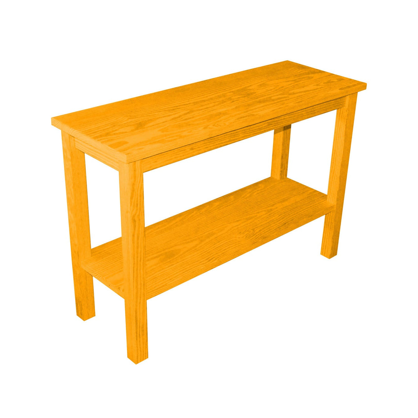 Versaloft Amish Made Wood Console Table with Shelf