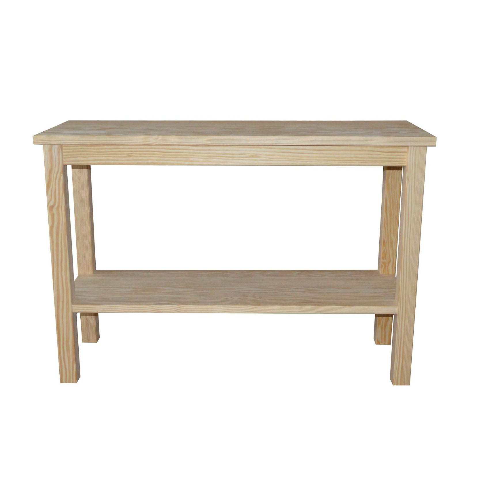 Versaloft Amish Made Wood Console Table with Shelf