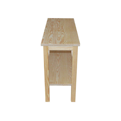 Versaloft Amish Made Wood Console Table with Shelf