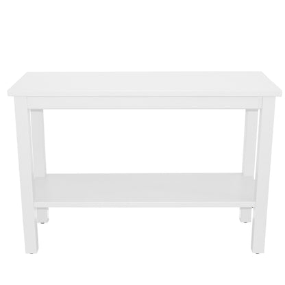 Versaloft Amish Made Wood Console Table with Shelf