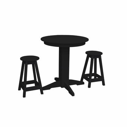 Keystone Amish Co. Poly Composite Sierra Counter-Height Barstool Set
