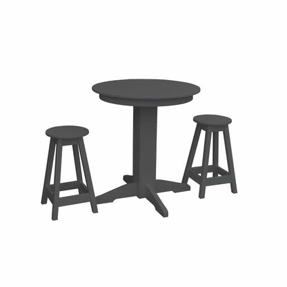 Keystone Amish Co. Poly Composite Sierra Counter-Height Barstool Set