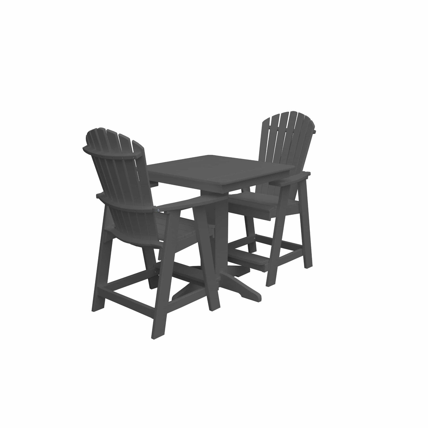 Keystone Amish Co. Sunburst 2-Person Counter Height Poly Dining Set