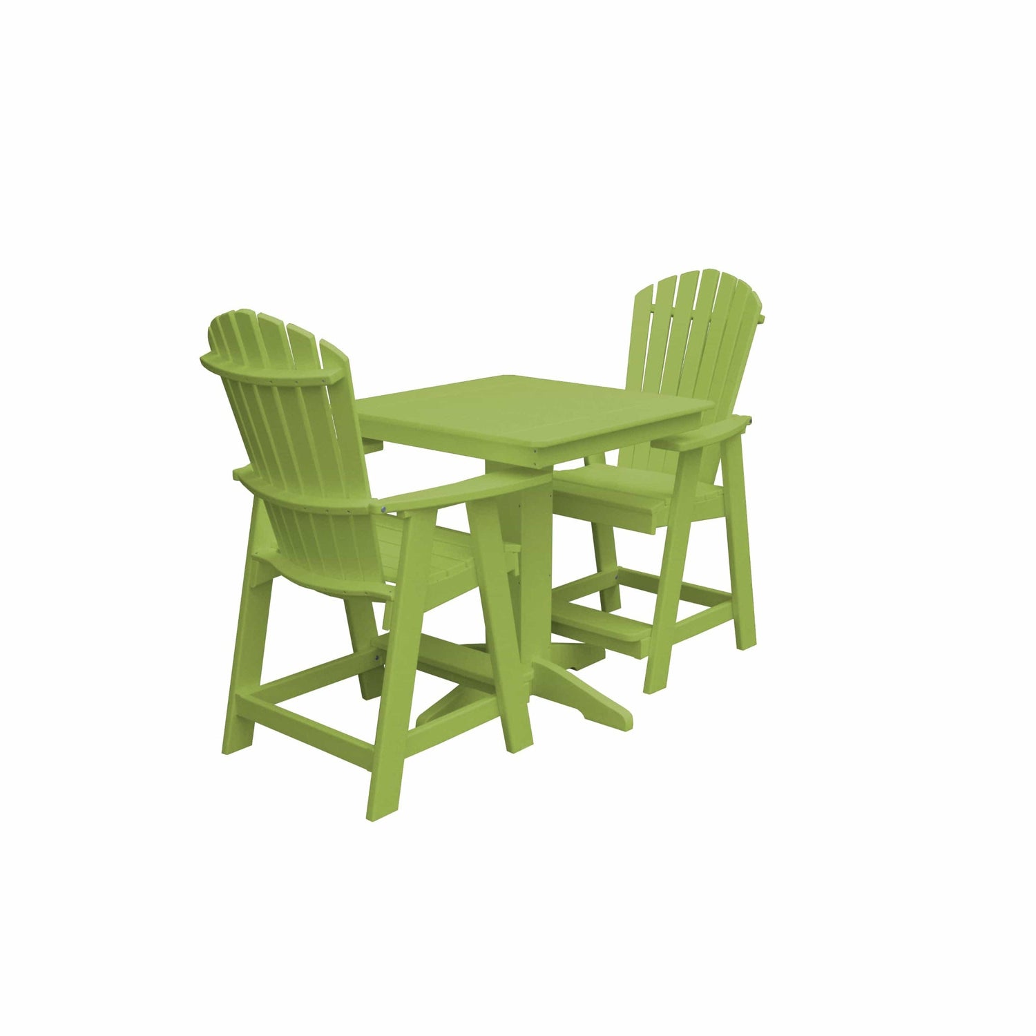 Keystone Amish Co. Sunburst 2-Person Counter Height Poly Dining Set