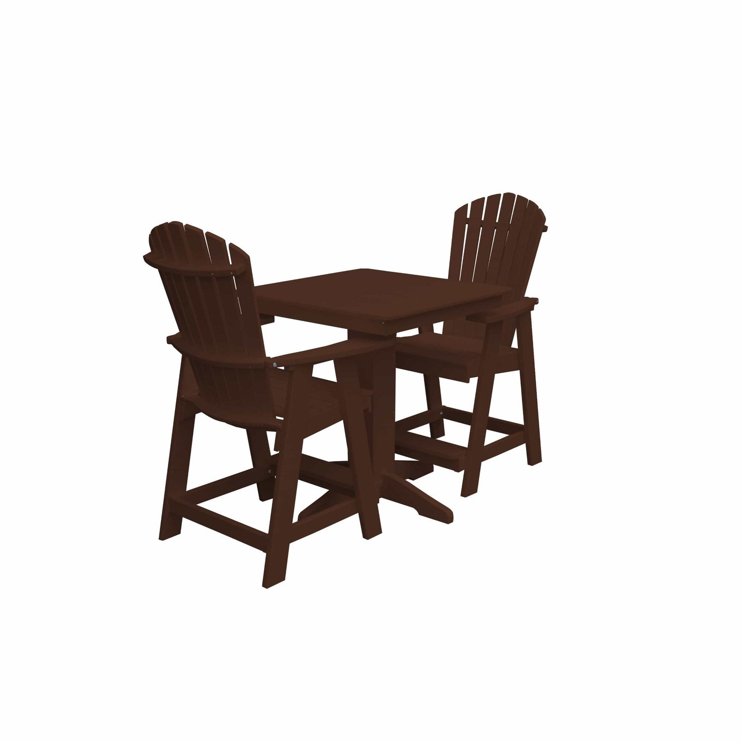 Keystone Amish Co. Sunburst 2-Person Counter Height Poly Dining Set