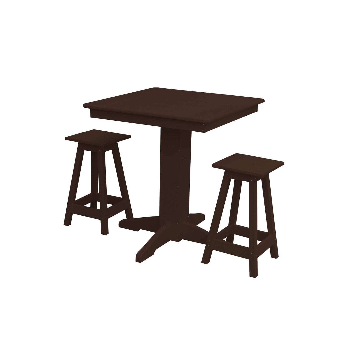 Keystone Amish Co. Riley 3-Piece Outdoor Poly Counter Height Dining Set