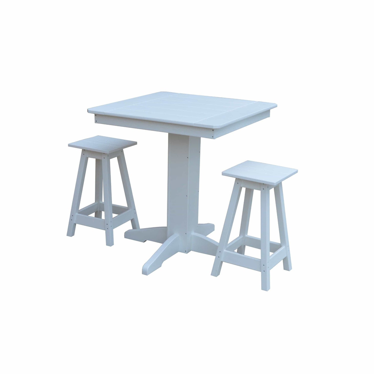 Keystone Amish Co. Riley 3-Piece Outdoor Poly Counter Height Dining Set