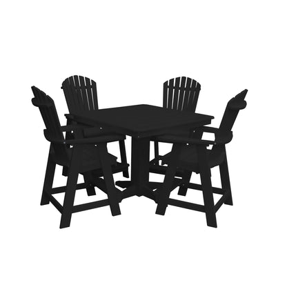 Keystone Amish Co. Sunburst 5-Piece Counter Height Poly Dining Set