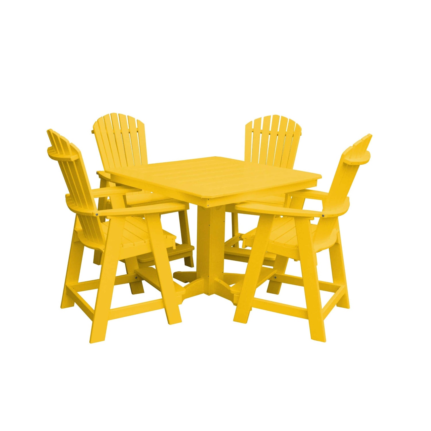 Keystone Amish Co. Sunburst 5-Piece Counter Height Poly Dining Set