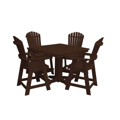 Keystone Amish Co. Sunburst 5-Piece Counter Height Poly Dining Set