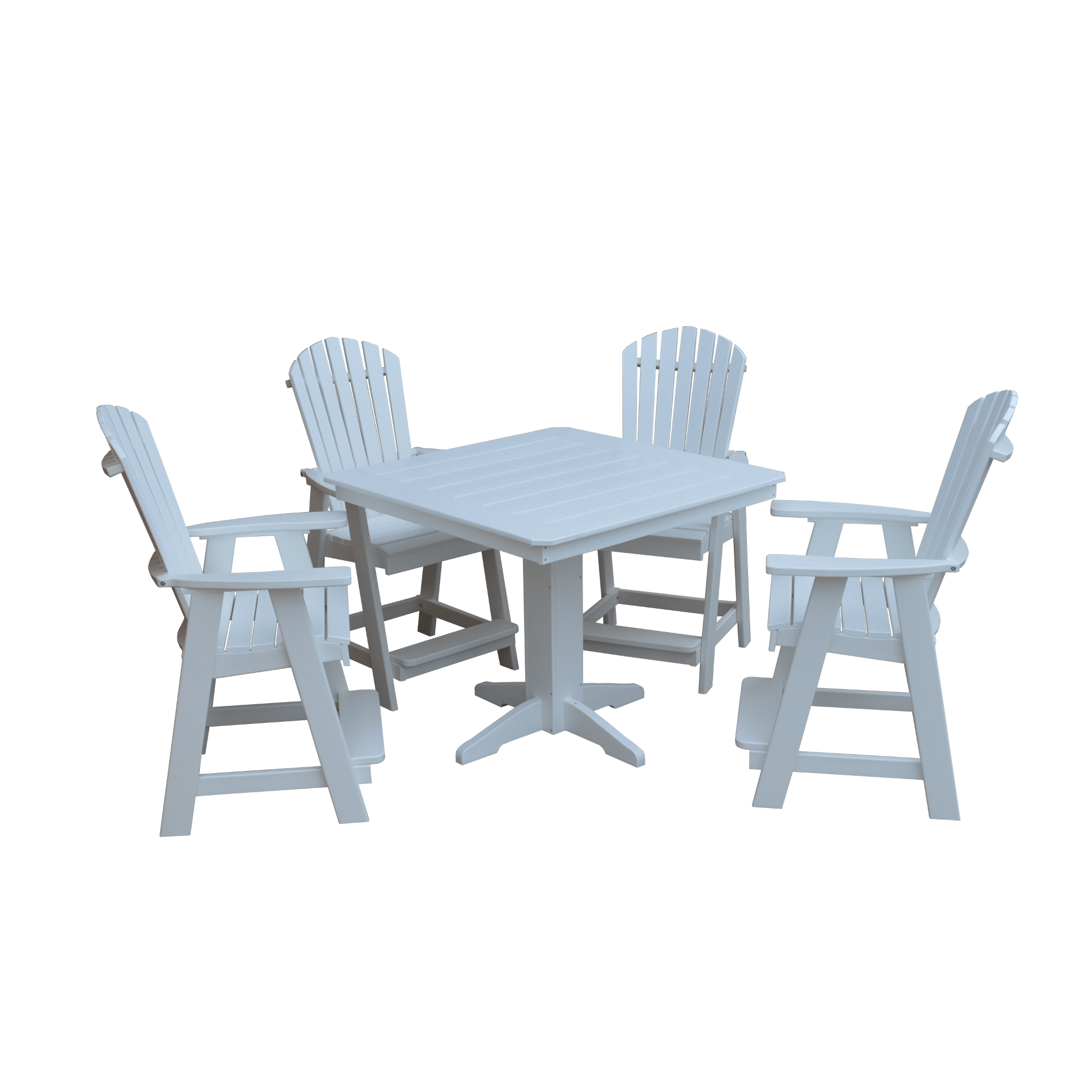 Keystone Amish Co. Sunburst 5-Piece Counter Height Poly Dining Set