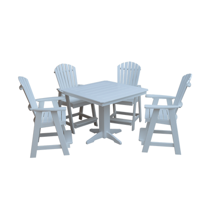 Keystone Amish Co. Sunburst 5-Piece Counter Height Poly Dining Set