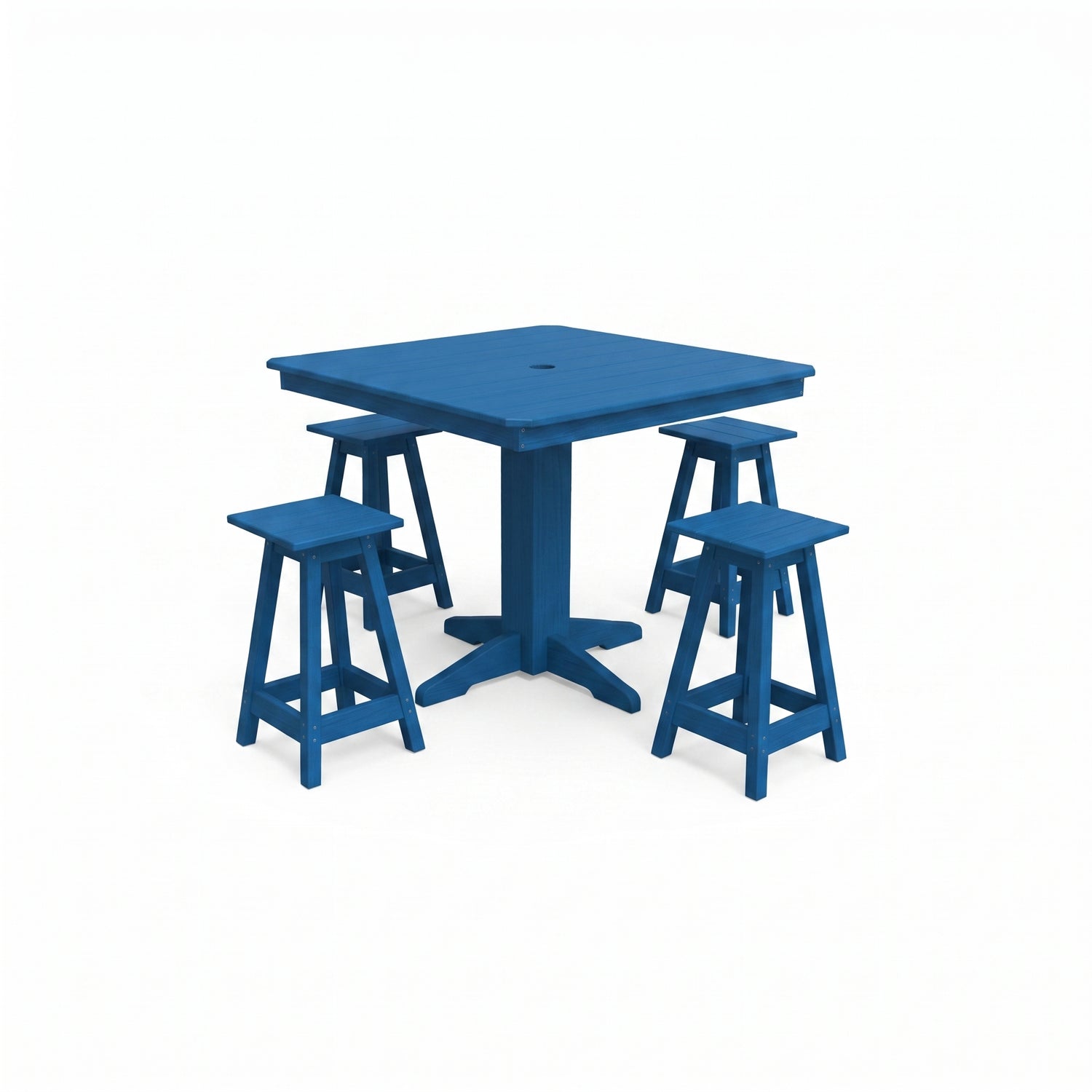 Keystone Amish Co. Riley 5-Piece Poly Counter Height Barstool Dining Set