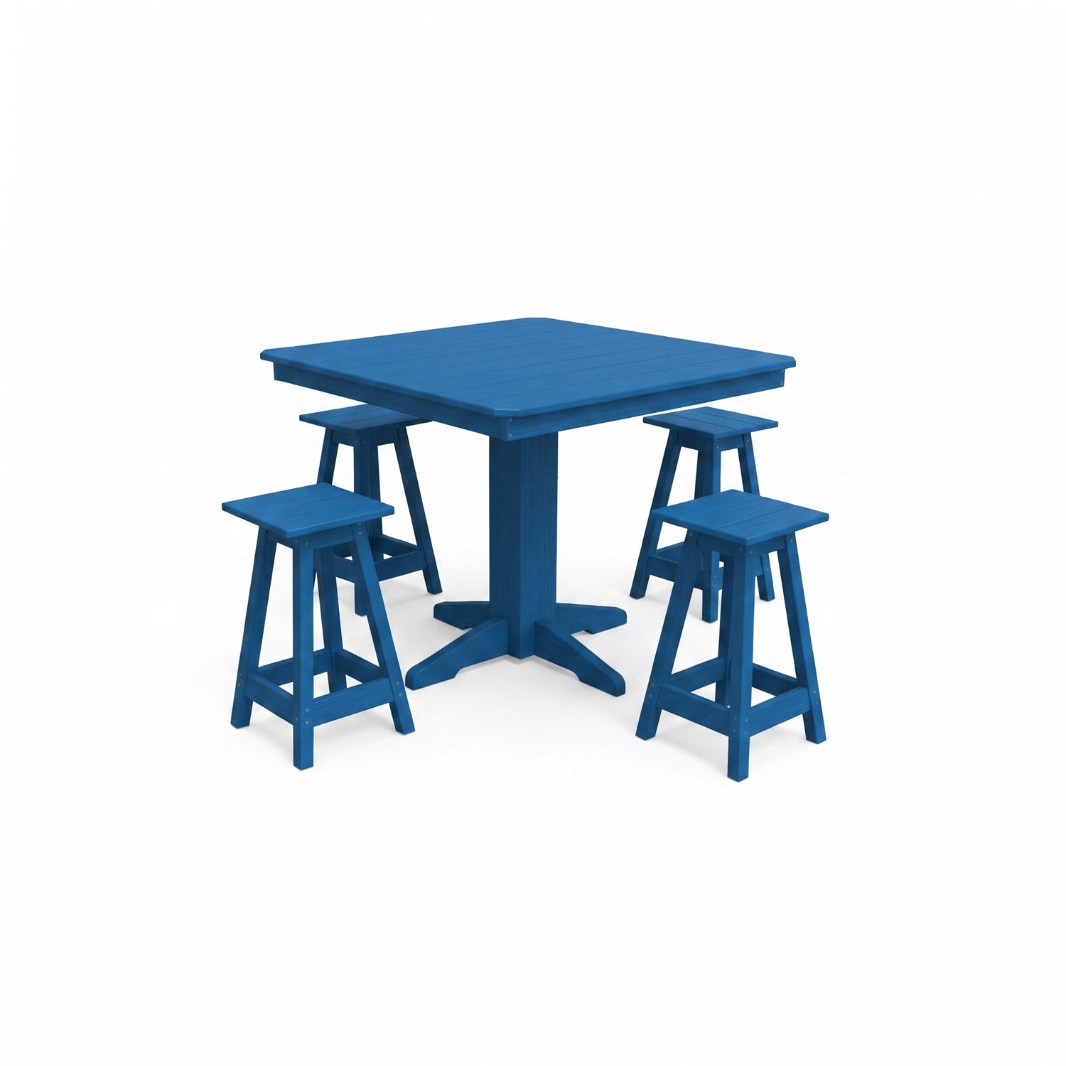 Keystone Amish Co. Riley 5-Piece Poly Counter Height Barstool Dining Set