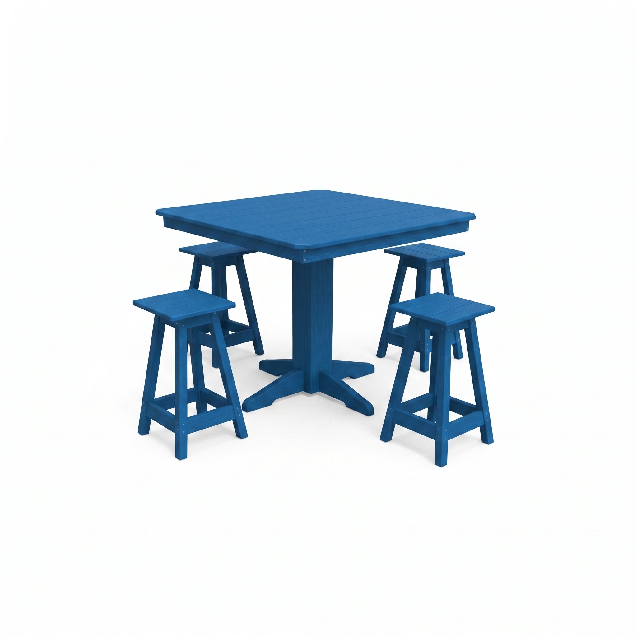 Keystone Amish Co. Riley 5-Piece Poly Counter Height Barstool Dining Set