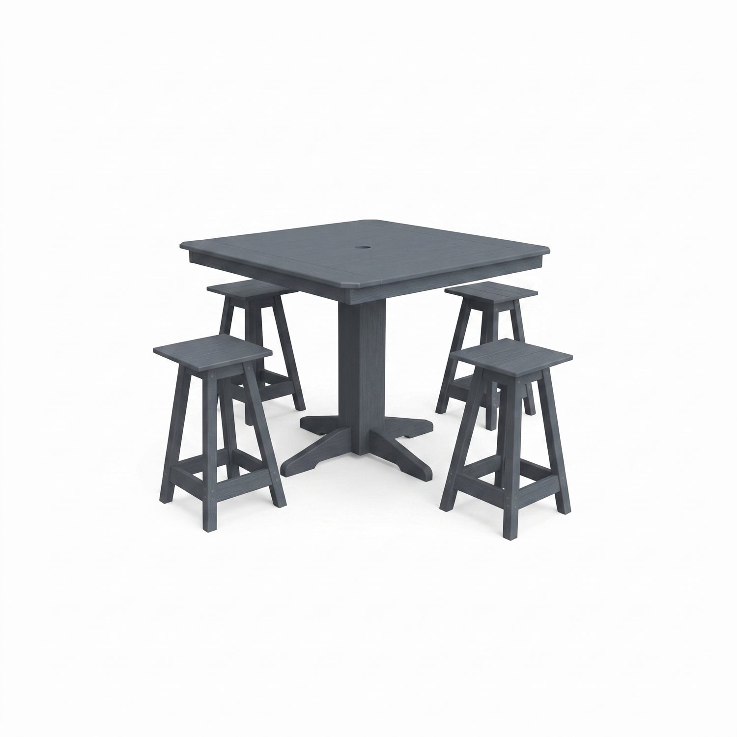 Keystone Amish Co. Riley 5-Piece Poly Counter Height Barstool Dining Set