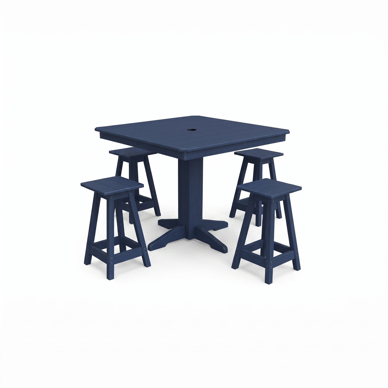 Keystone Amish Co. Riley 5-Piece Poly Counter Height Barstool Dining Set