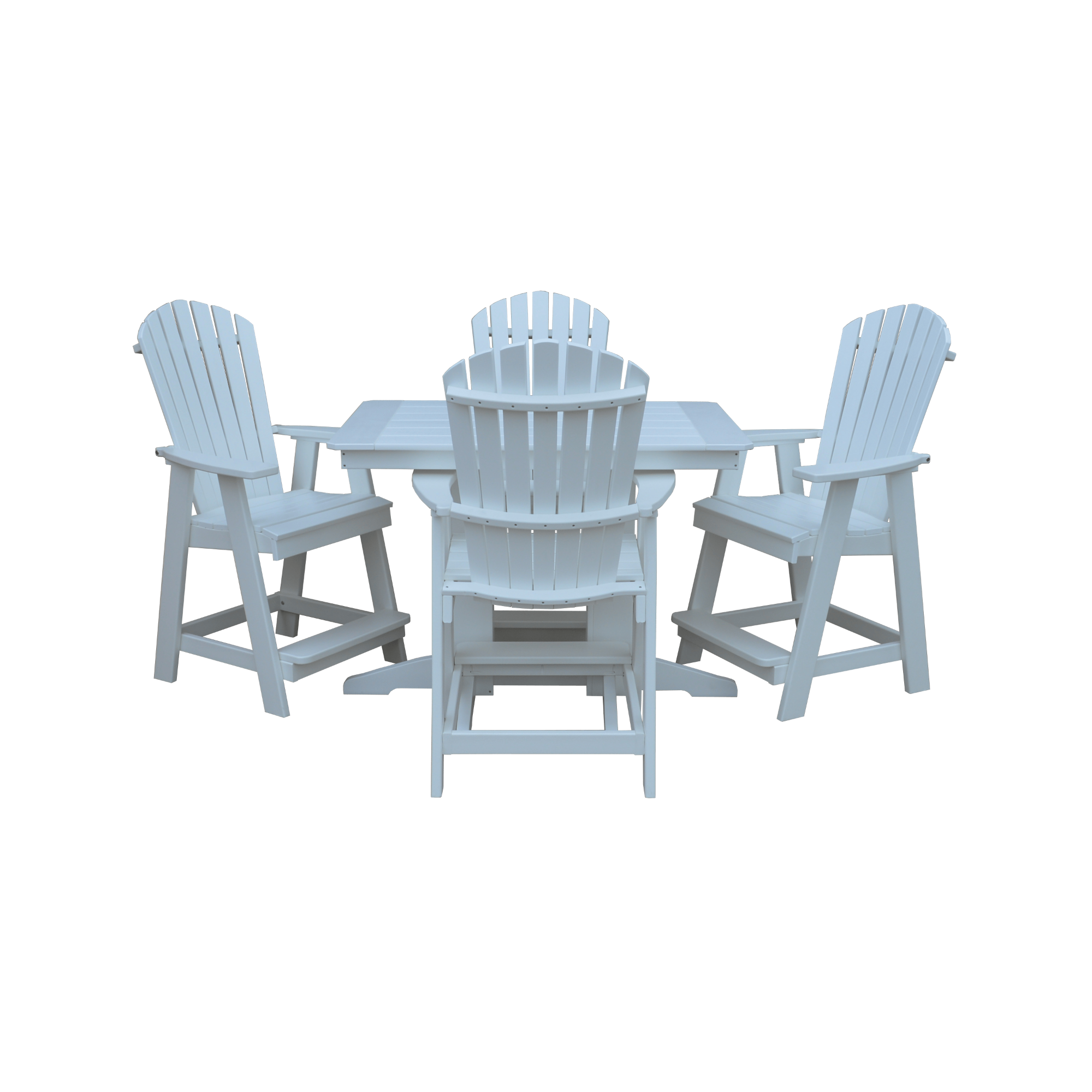 Keystone Amish Co. Sunburst 4-Person Counter Height Poly Dining Set