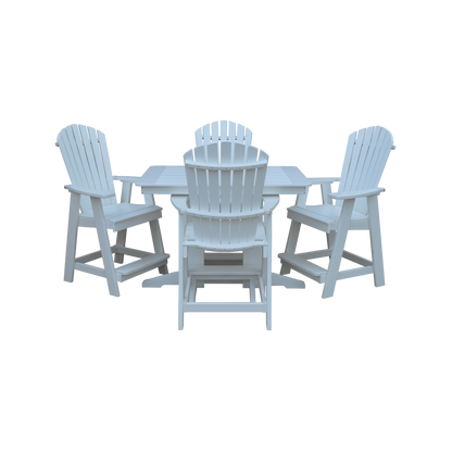 Keystone Amish Co. Sunburst 4-Person Counter Height Poly Dining Set