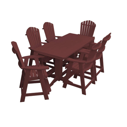 Keystone Amish Co. Sunburst 7-Piece Poly Counter Height Dining Set