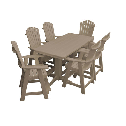 Keystone Amish Co. Sunburst 7-Piece Poly Counter Height Dining Set