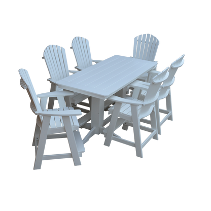 Keystone Amish Co. Sunburst 7-Piece Poly Counter Height Dining Set