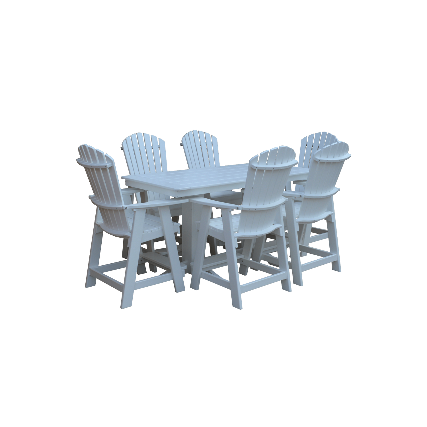 Keystone Amish Co. Sunburst 7-Piece Poly Counter Height Dining Set