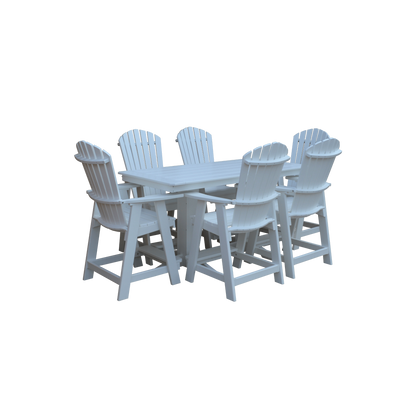Keystone Amish Co. Sunburst 7-Piece Poly Counter Height Dining Set