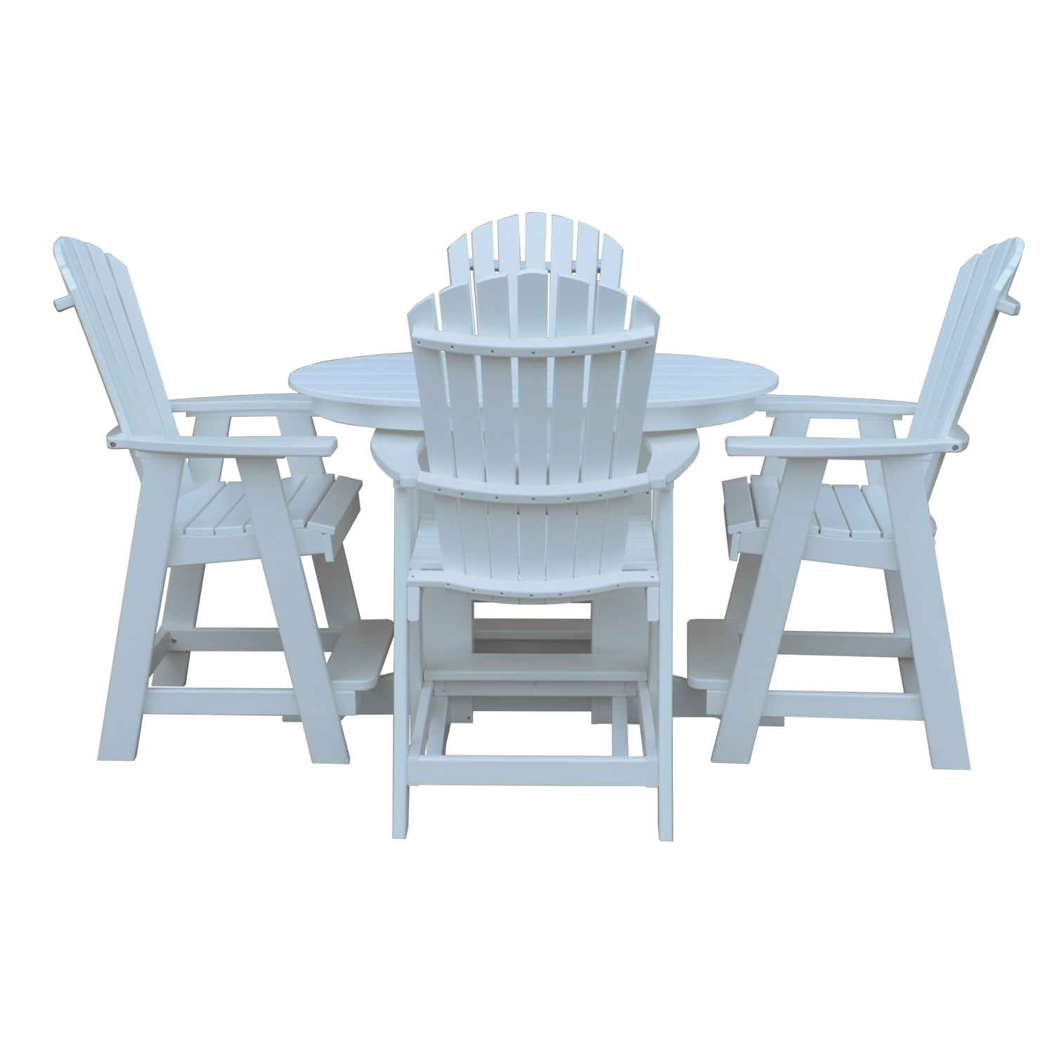 Keystone Amish Co. Sunburst 5-Piece Poly Counter Height Oval Dining Set