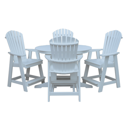 Keystone Amish Co. Sunburst 5-Piece Poly Counter Height Oval Dining Set